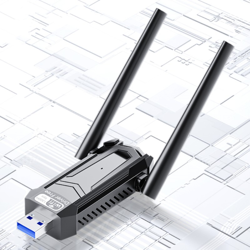 Wifi Adapter Wlan USB 3.0 Stick 1300/1800 Mbps Antenne für PC